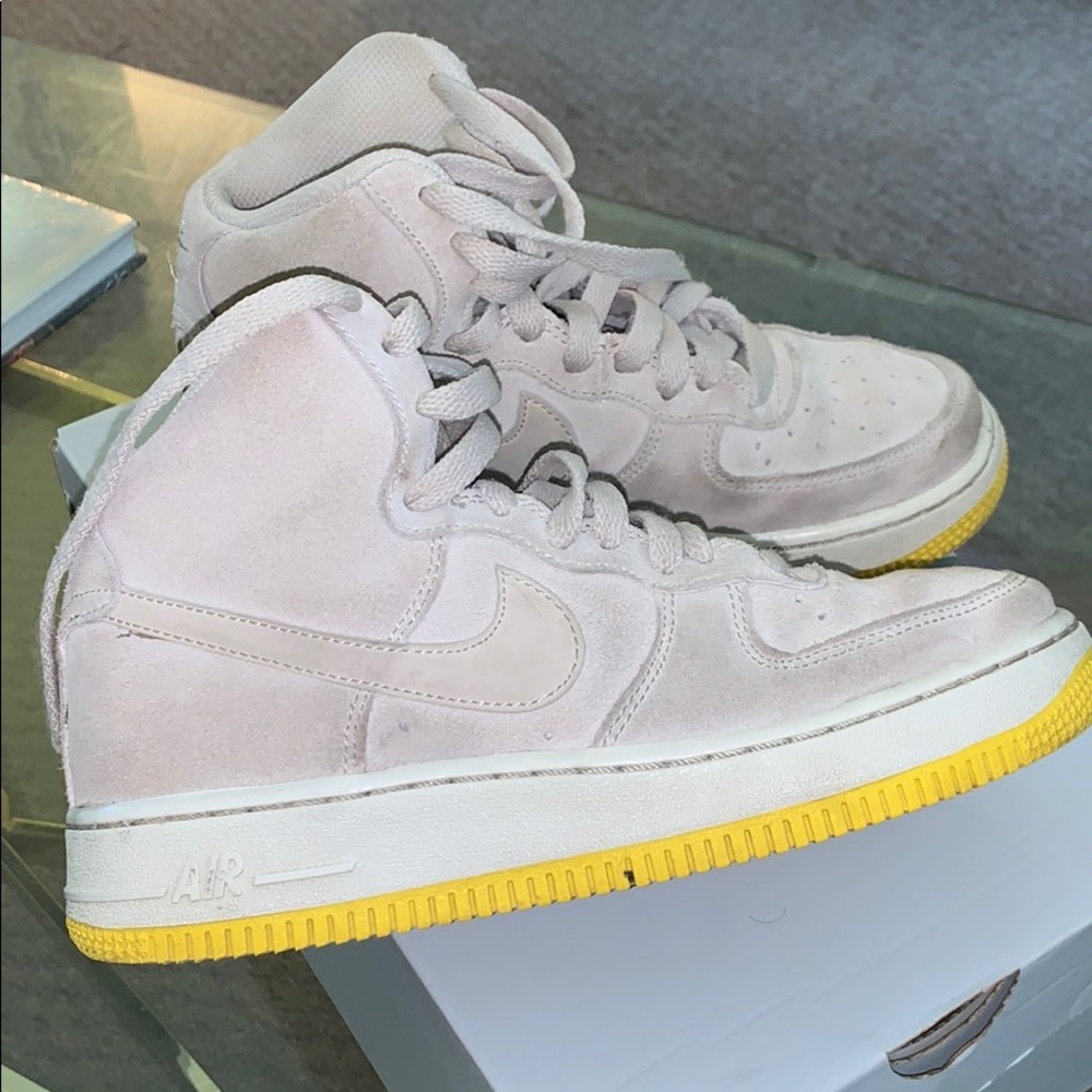 Grey Suede Hi Top Air Force 1’s Make An Offer